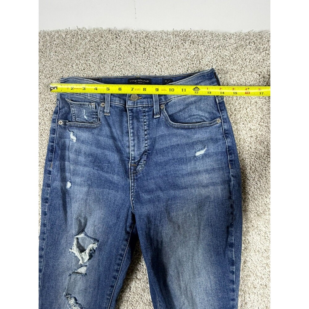 Lucky Brand Bridgette Skinny Jeans Womens 8/29 Distressed Ankle Stretch - Picture 2 of 14